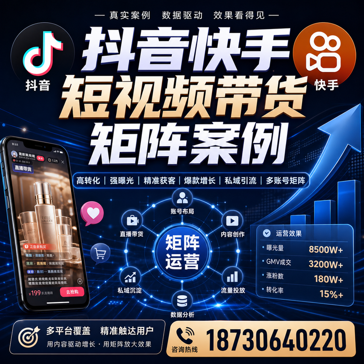 张家界短视频带货团队多平台矩阵自动分发案例